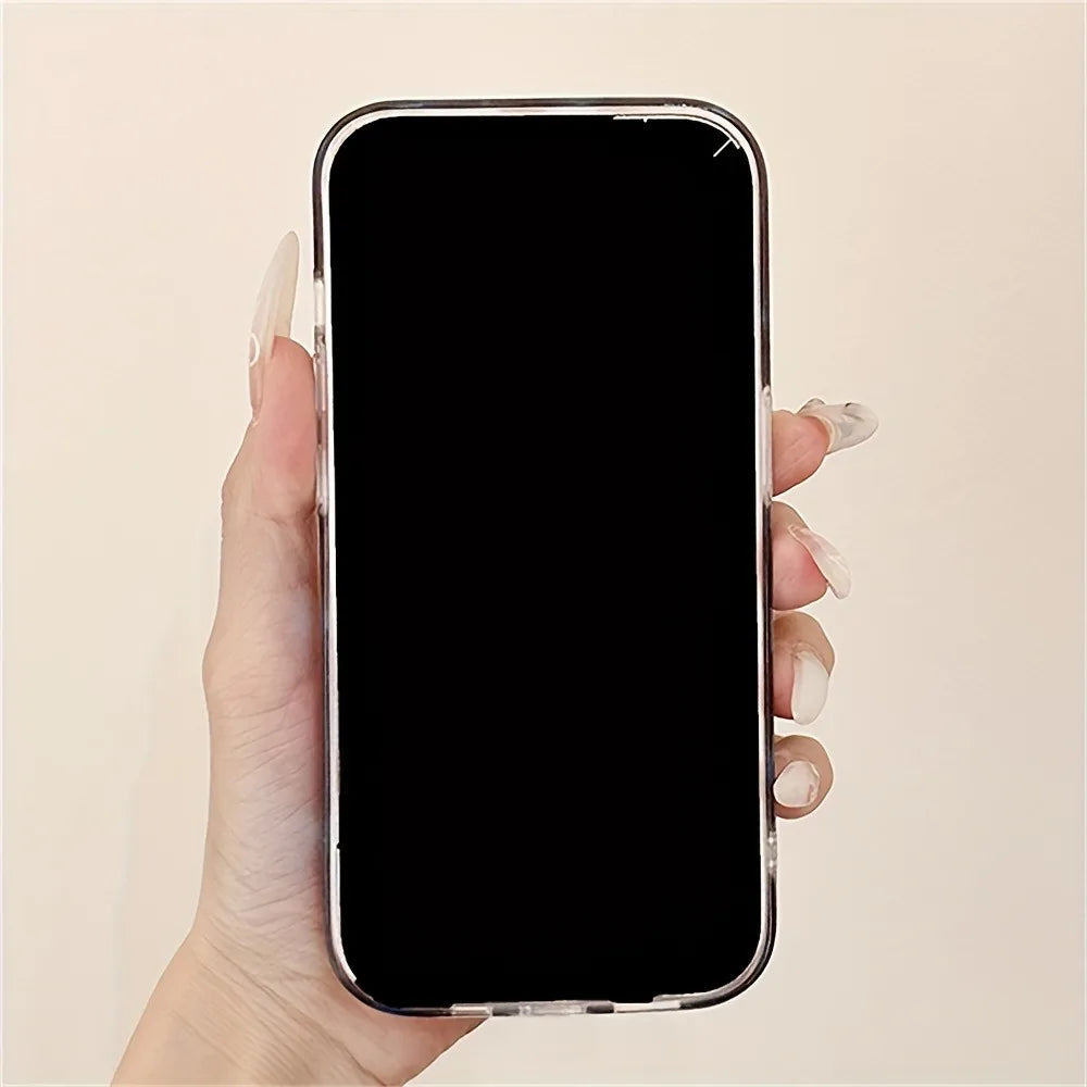 Blue Smudge Leopard Print Soft iPhone Case