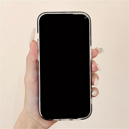 Blue Smudge Leopard Print Soft iPhone Case